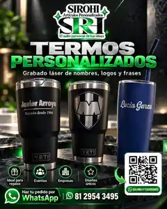 Grabado láser en termos SiRoHi